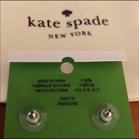 Super Cute Kate Spade ♠️ Bow Earrings 🌸 - Picture 5 of 5